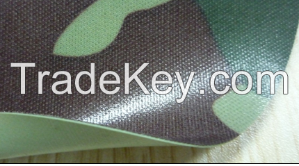 Camouflage PVC Coated Polyester Knitted Fabric for Chest Wader