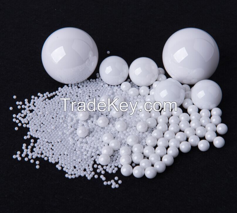 High 95% Yttrium Stabilized Zirconia Beads ZrO2 Ceramic Ball for Grinding / Dispersing / Milling