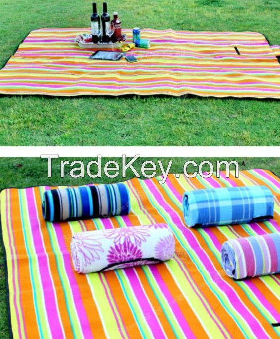 2017 fashion design cheap waterproof picnic blanket