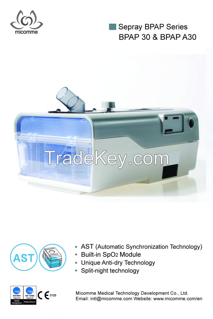 Respiratory device for OSAS/COPD