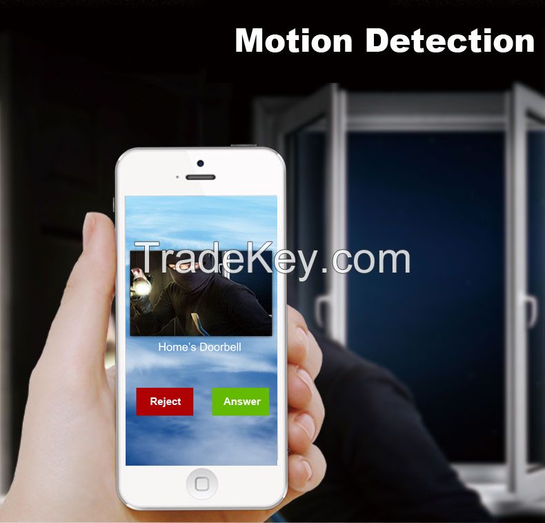 1 Megapixel night vision smartphone metal digital waterproof WiFi video doorbell