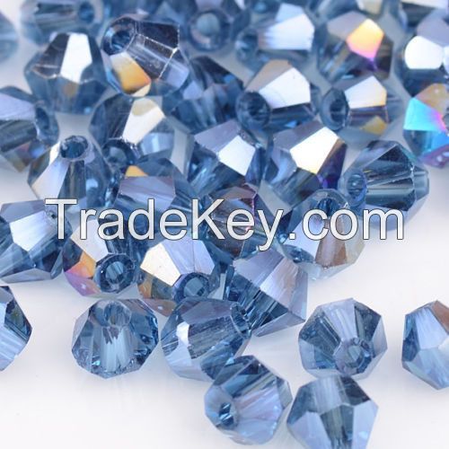 300pcs clear ab exquisite Glass Crystal 4mm #5301 Bicone Beads loose b