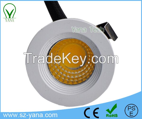 3w Cob Led Mini Jewelry Led Downlight / Led Down Light