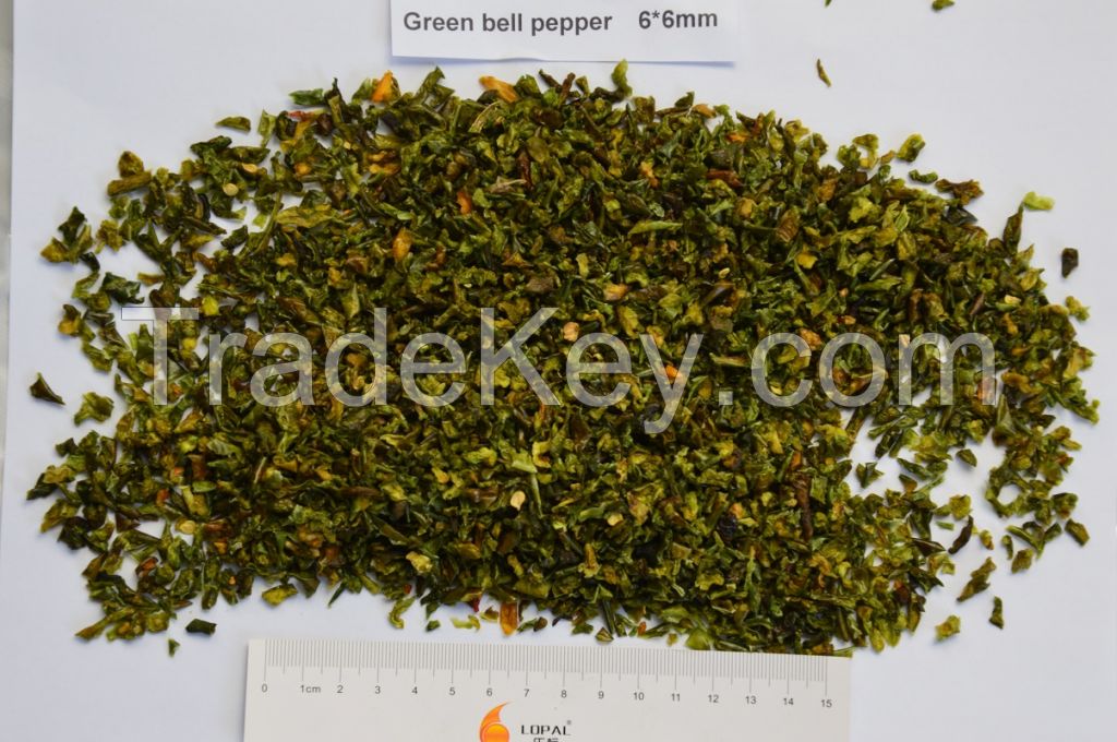 Dehydrated green bell pepper 6*6mm