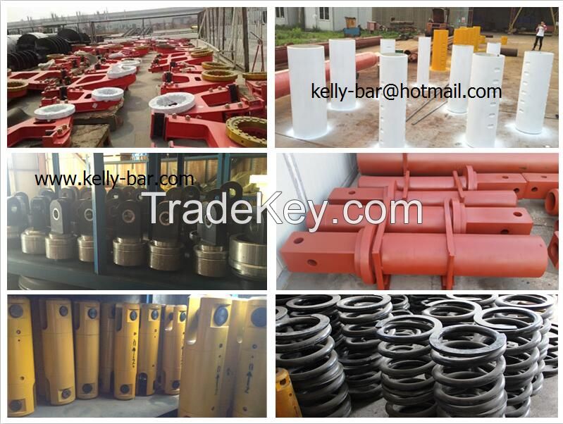 Rotary drilling machine spare parts, kelly stub, kelly swivel, slew bearing