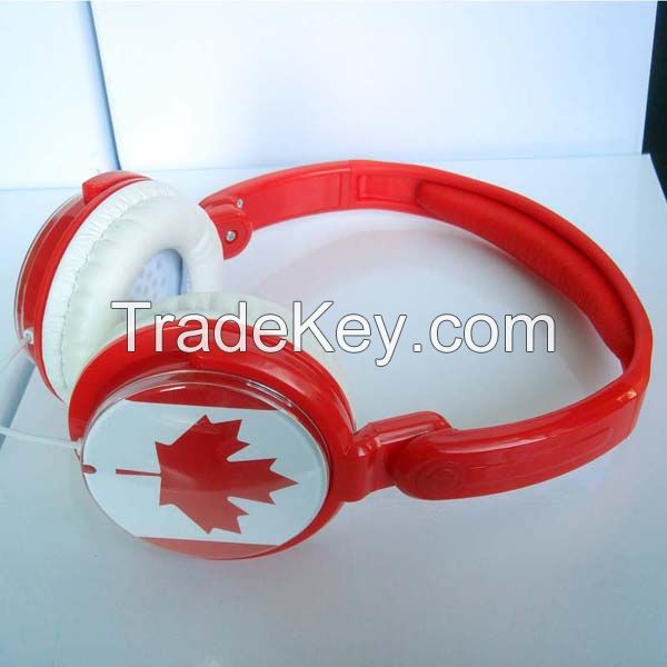 Over-ear Stereo Bass Headphone Folding Earphone Colourfull Headsets for Phone tablet computer and other Audio devices