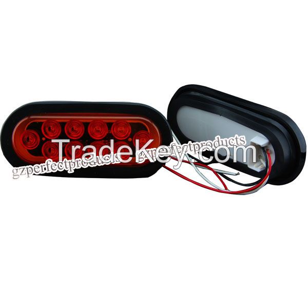 Universal hot sale trailer truck led  6" Oval Turn Signal Light lamp China