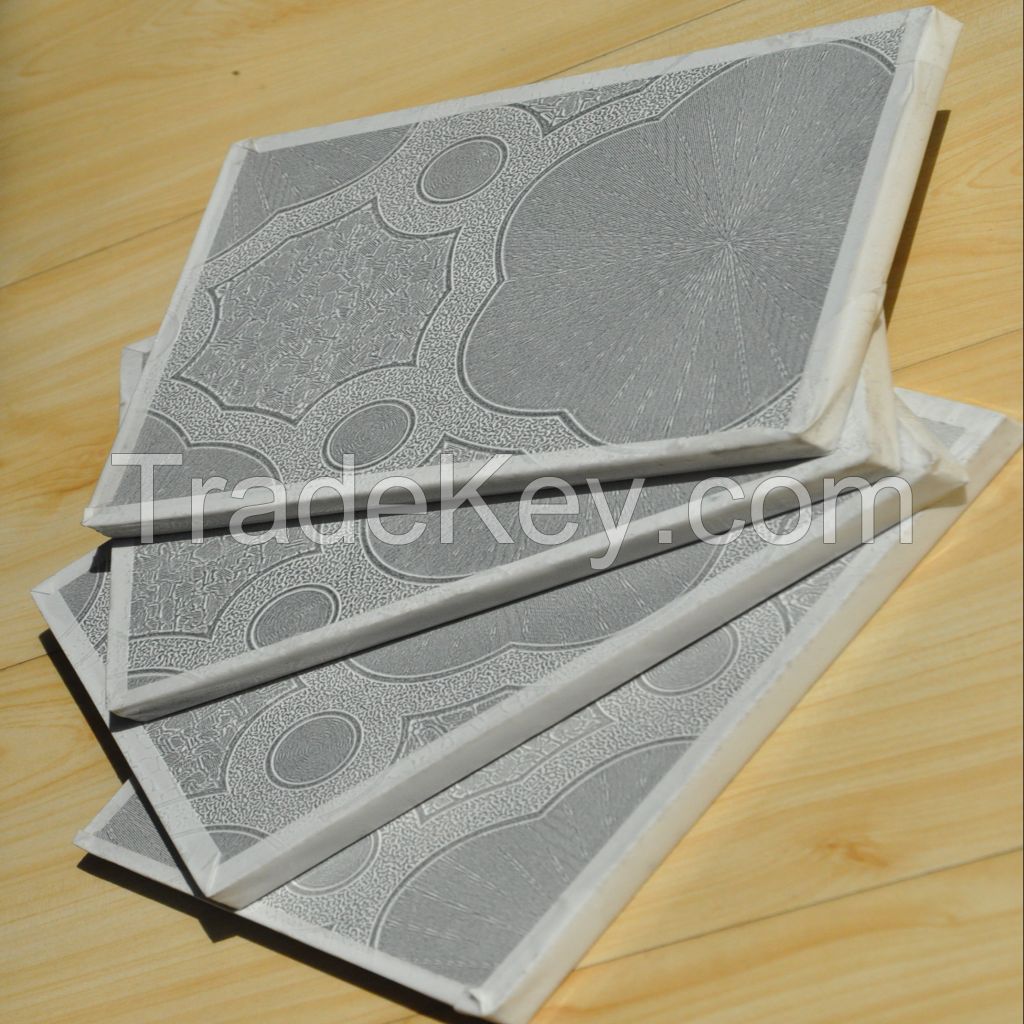 White and colored pvc laminated gypsum ceiling board