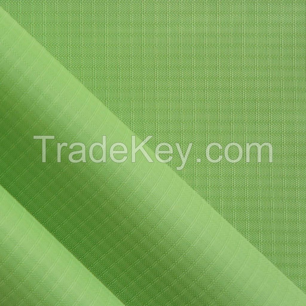 Polyester Ripstop PVC/PU Double Yarn Polyester Fabric