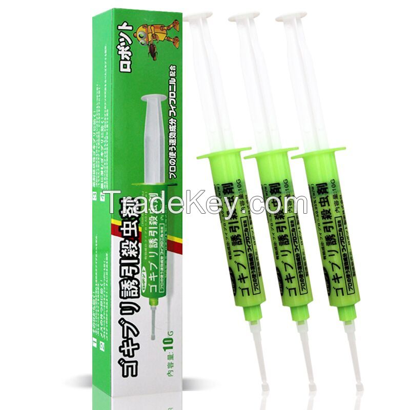 Robot cockroach control Gel Bait 3 tube with plunger-10 grams X3 