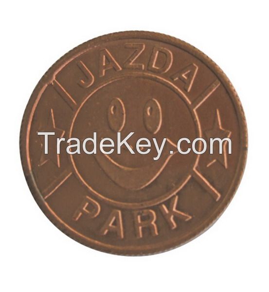 Arcade Game Machine Token Brass made