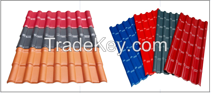 Asa synthetic roof tile from China supplier 