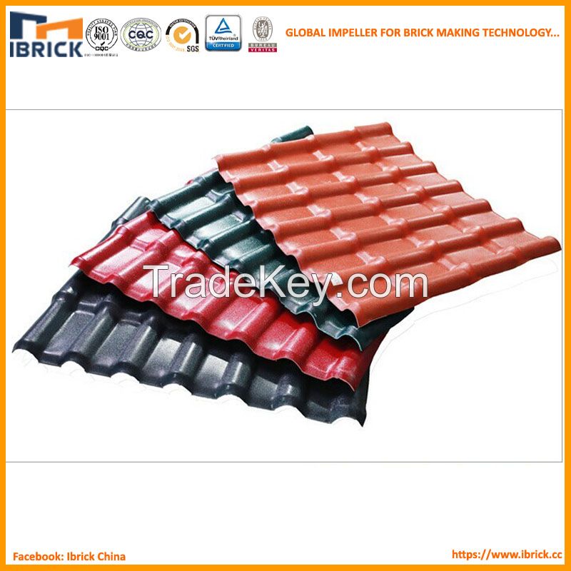 Asa synthetic resin roofing tile with best price 