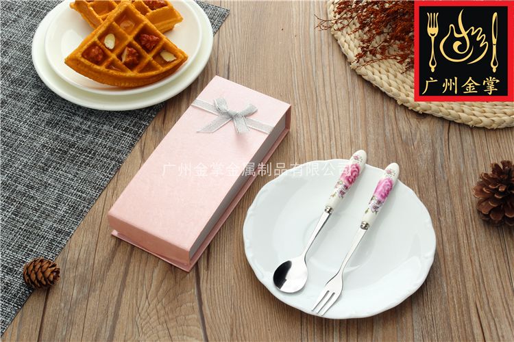 JZC002 | Stainless Steel Tableware Ceramic Handle Styles