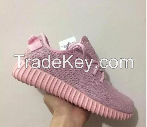 Free Shipping Wholesale Kanye West Yeezy 350 Boost Pirate Pink ROSE UPGRADED FINAL Women's ports Running Athletic Sneakers Shoes Size 5-7.5
