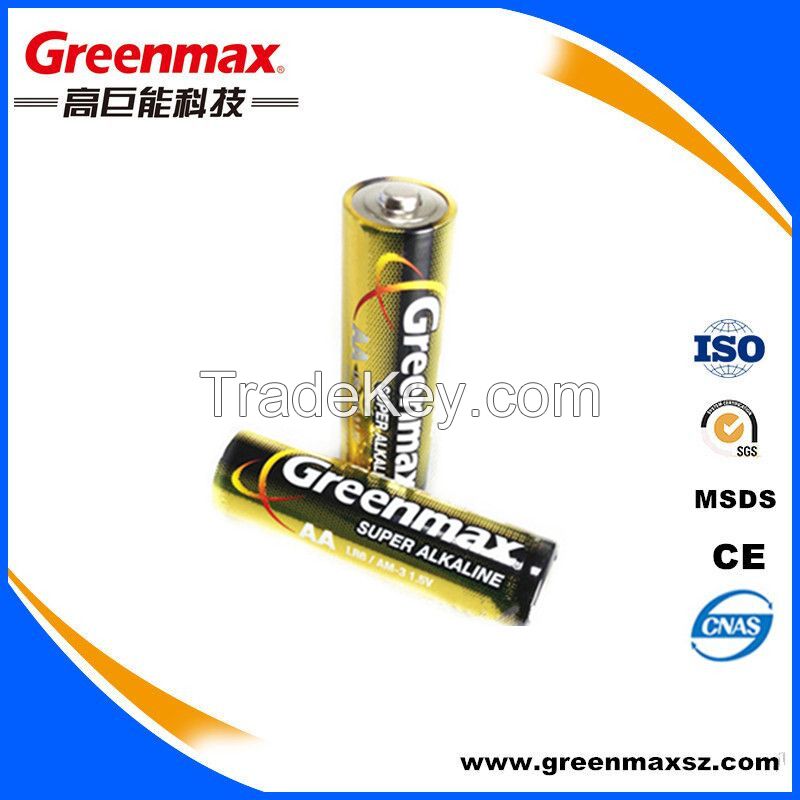 2pcs/blister Packing Lr6 Alkaline Dry Battery