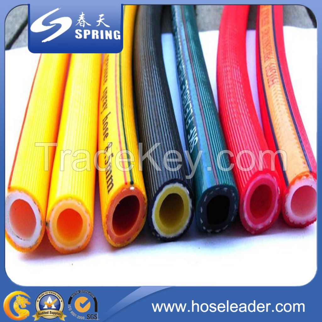 PVC Plastic High Pressure Hydraulic Fiber Reinforced Braided Air Spray Pipe Hose