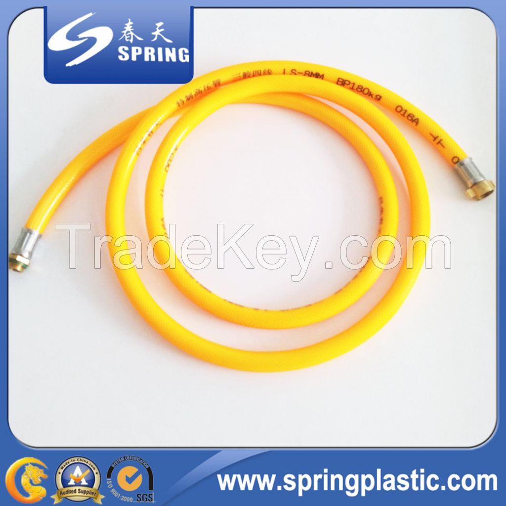 PVC Plastic High Pressure Hydraulic Fiber Reinforced Braided Air Spray Pipe Hose