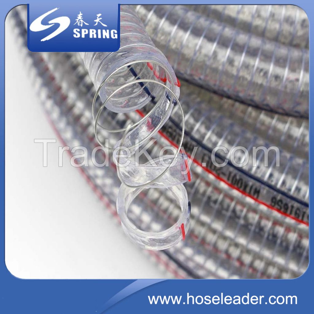 Anti-UV Anti-Chemical PVC Steel Wire Reinforced Hose