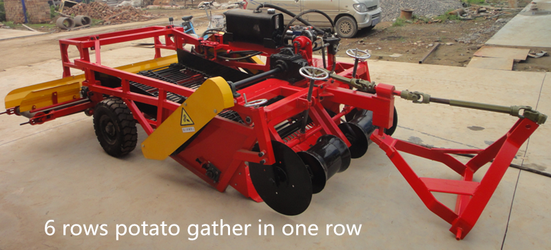 high efficiency  self loading potato harvester, potato planter, potato seeder,