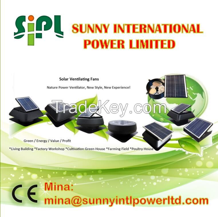 (Solar) Panel Poweredindustrial roof ventilation fan roof top ventilation fan ventilation fan for control panel