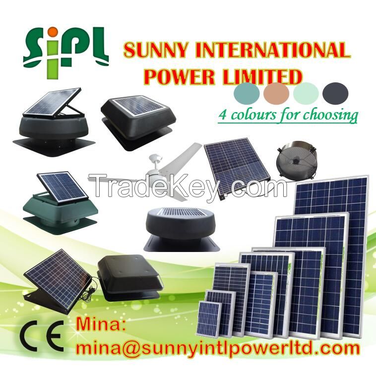 (Solar) Panel Poweredindustrial roof ventilation fan roof top ventilation fan ventilation fan for control panel