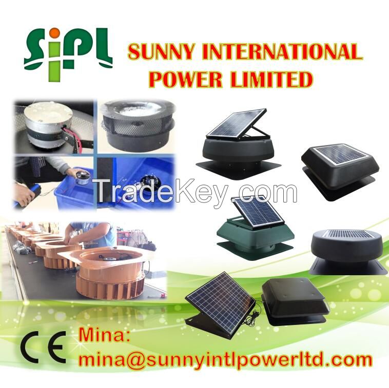 (Solar) Panel Poweredindustrial roof ventilation fan roof top ventilation fan ventilation fan for control panel