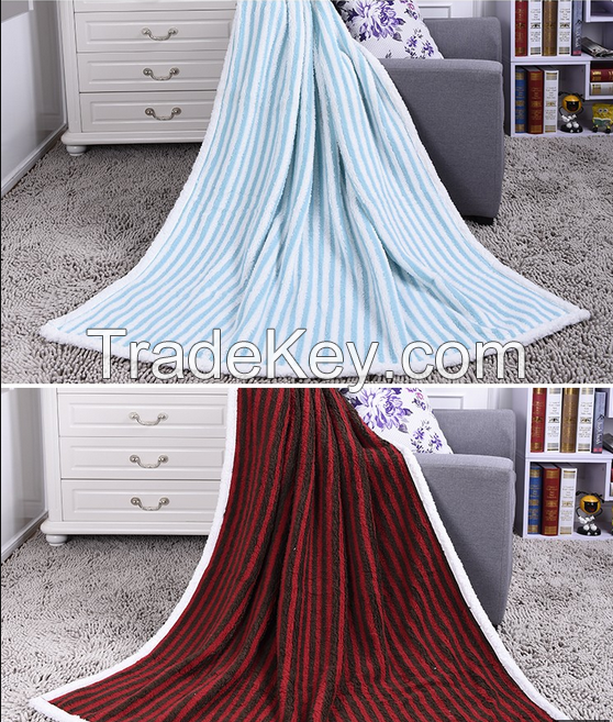 fake fur fleece blanket