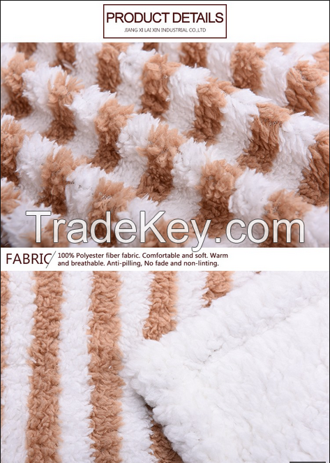 fake fur fleece blanket