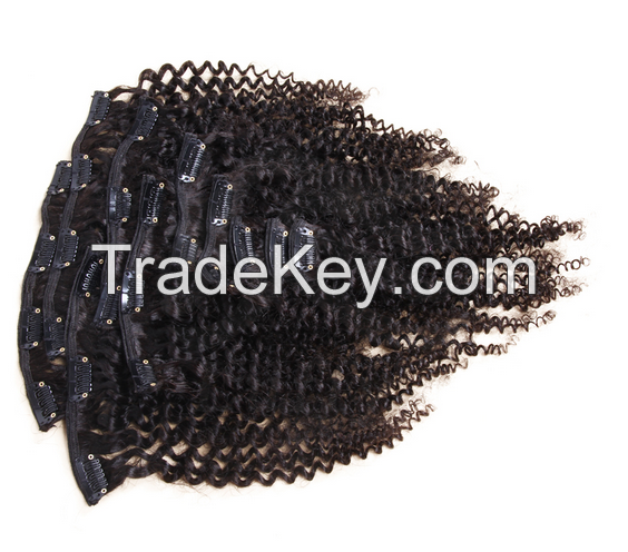 cheap price wholesale Body Weave human hairclip in extension