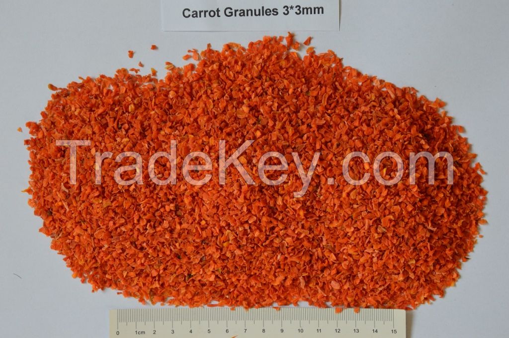 Dried carrot granules 3*3mm