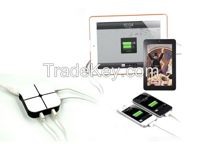 GTTC-N302 4 USB Travel charger application for car or mobile