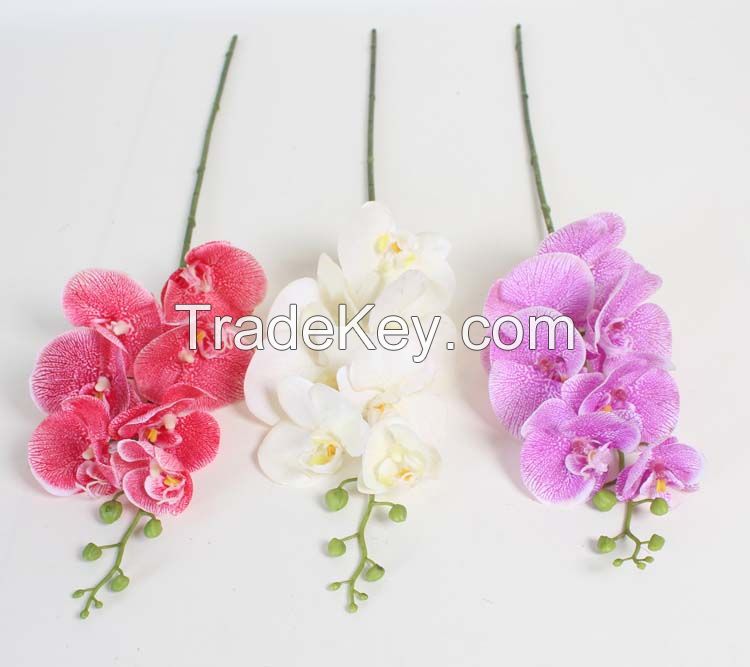 new design real touch artificial flower wholesale phalaenopsis