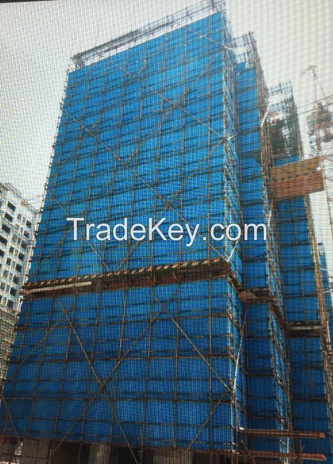 Plastics scaffolding safeguard pannels