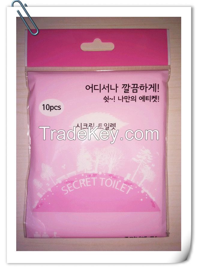 1/16 Fold Toilet Seat Cover pocket pack travel pack