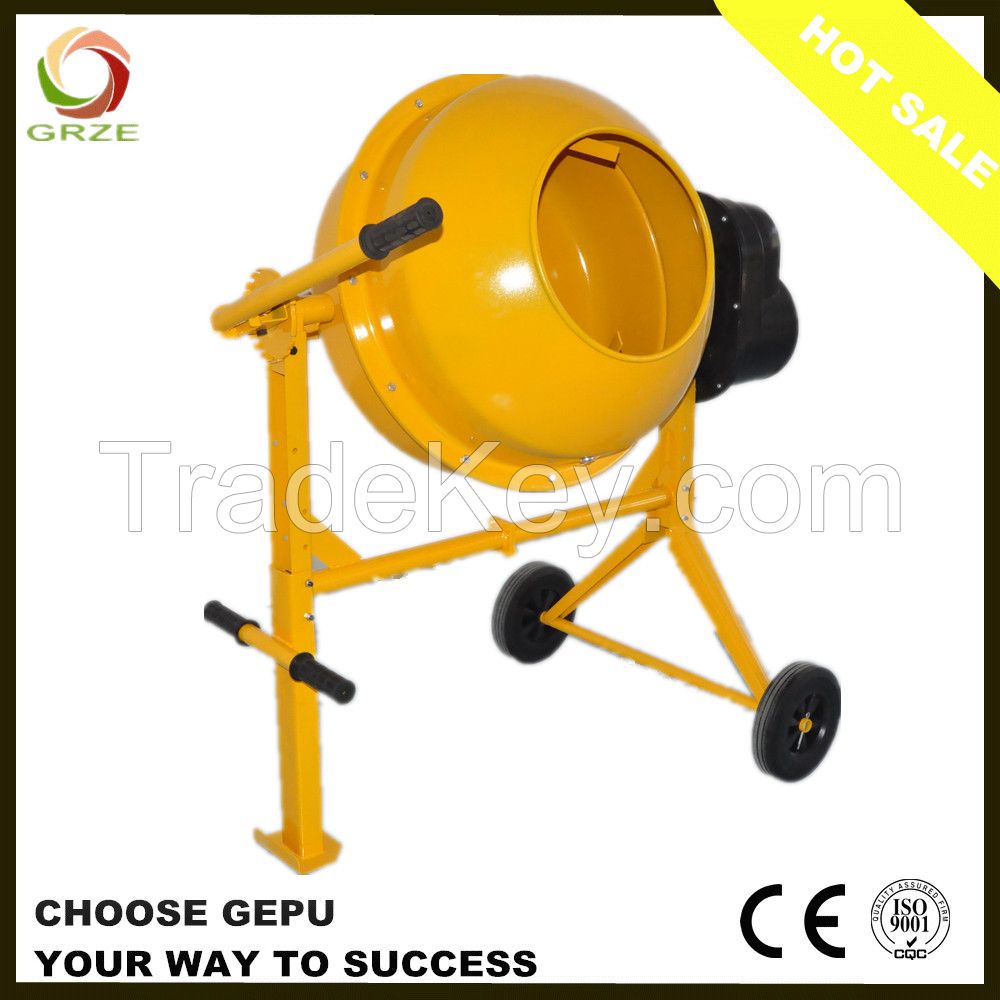 Small Portable Electric Concrete Mixer with Bar Operation For Sale