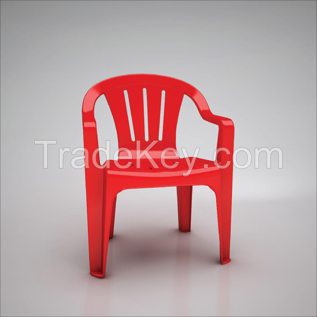 Plastic Armchair F1204 Red