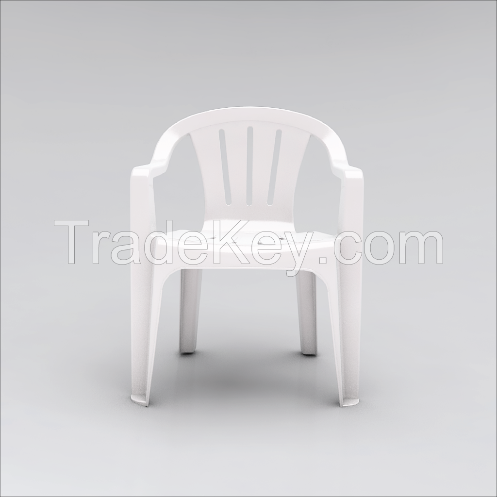 Plastic Armchair F1204 Red