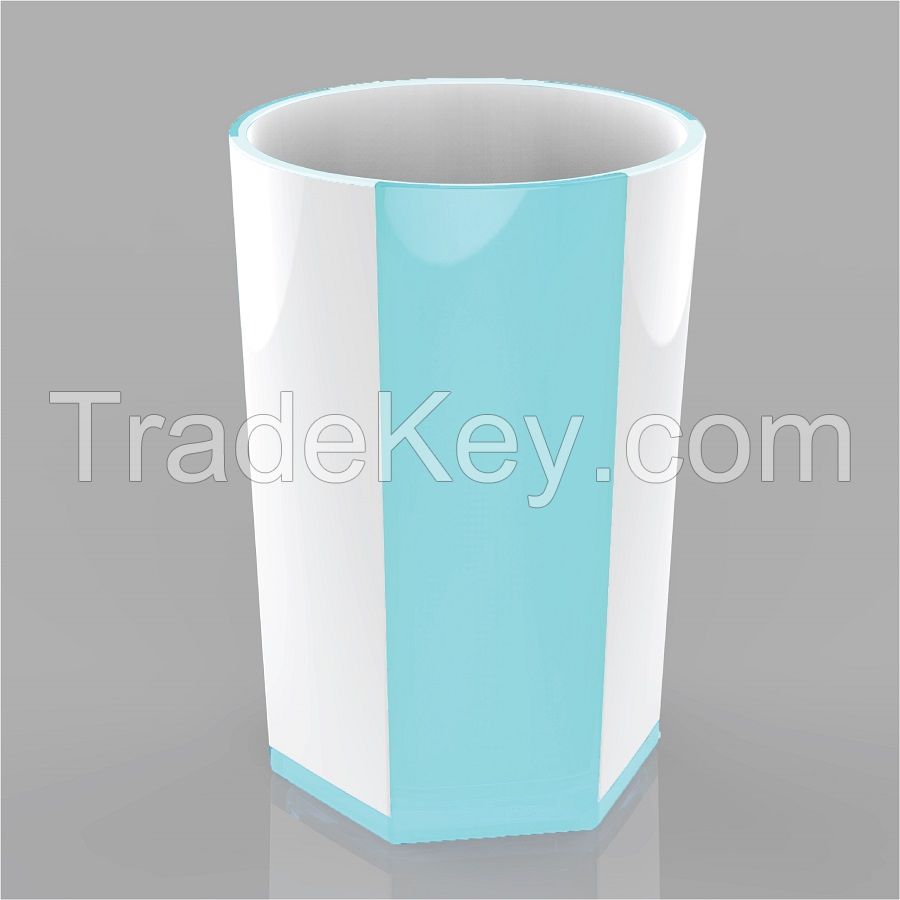 Hot product: Hexa cup, nice design with 2 colors and 6 edges, easy to handle makes your life fresh L1636-Blue