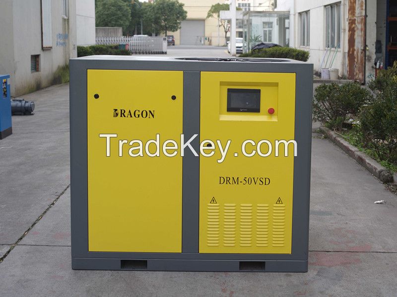 Dragon screw air compressor with high efficiency 55kw