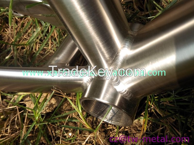 Inner line routing 29er long seat tube Titanium MTB bicycle frames Customized mountain bike frame