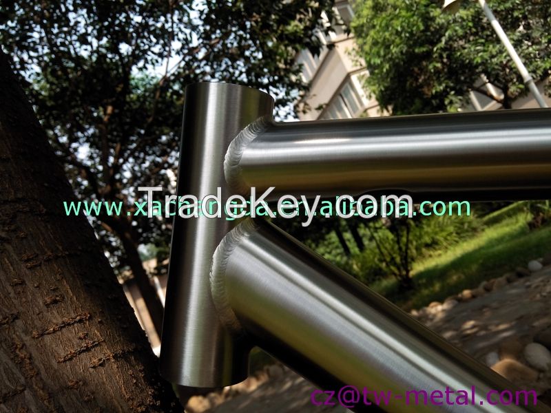 Inner line routing 29er long seat tube Titanium MTB bicycle frames Customized mountain bike frame