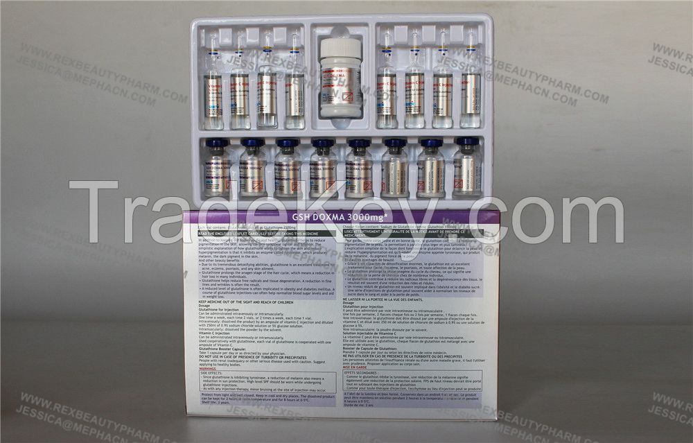 L Glutathione Injectables for Skin Whitening Treatment In Clinic , Spa, Skincare Center