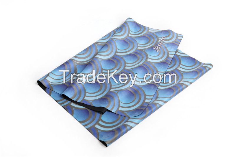 custom eco friendly full color digital printed natural rubber yoga mat