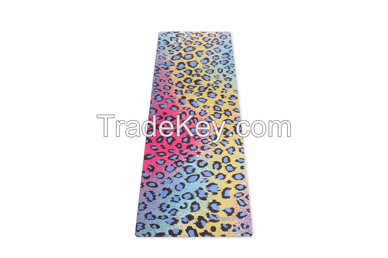 full color print private label natural rubber yoga mat