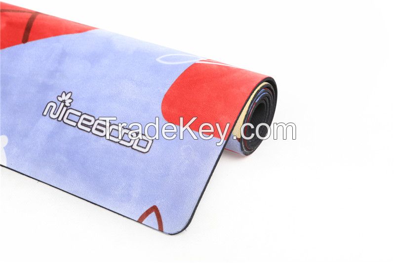 full color custom printed eco natural ru bber yoga mat