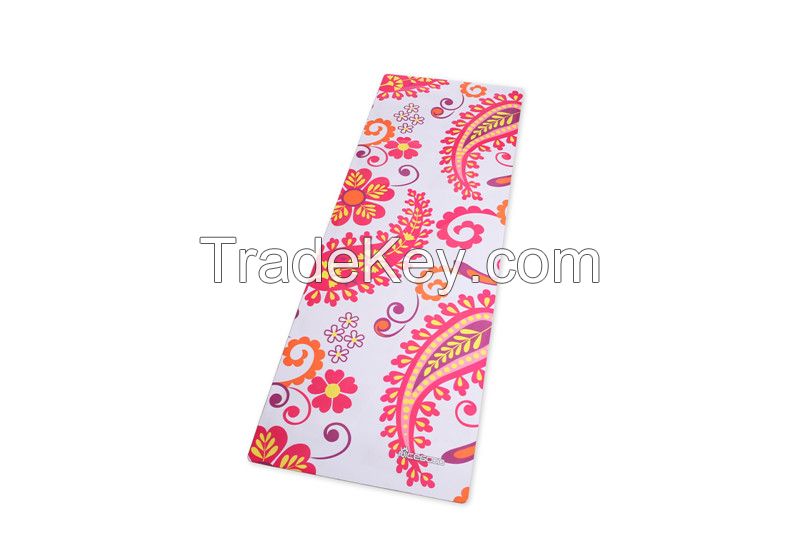 custom eco friendly full color digital printed natural rubber yoga mat