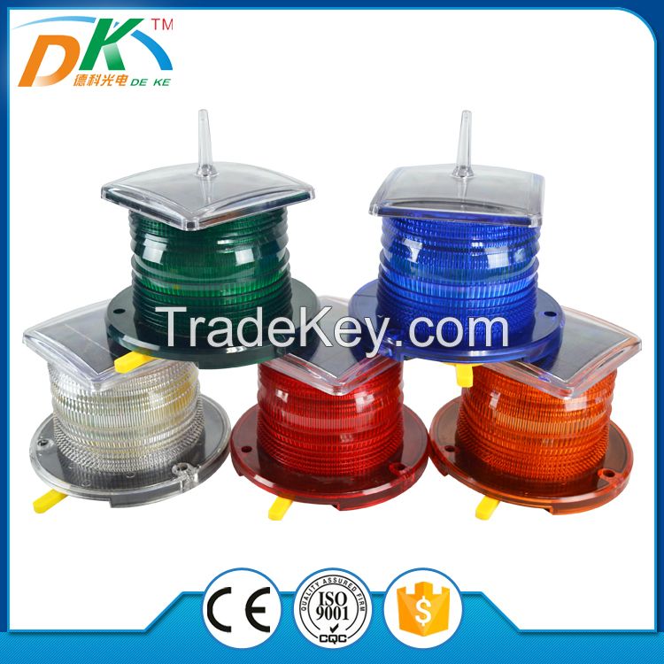 Solar aviation obstruction warning light tower light