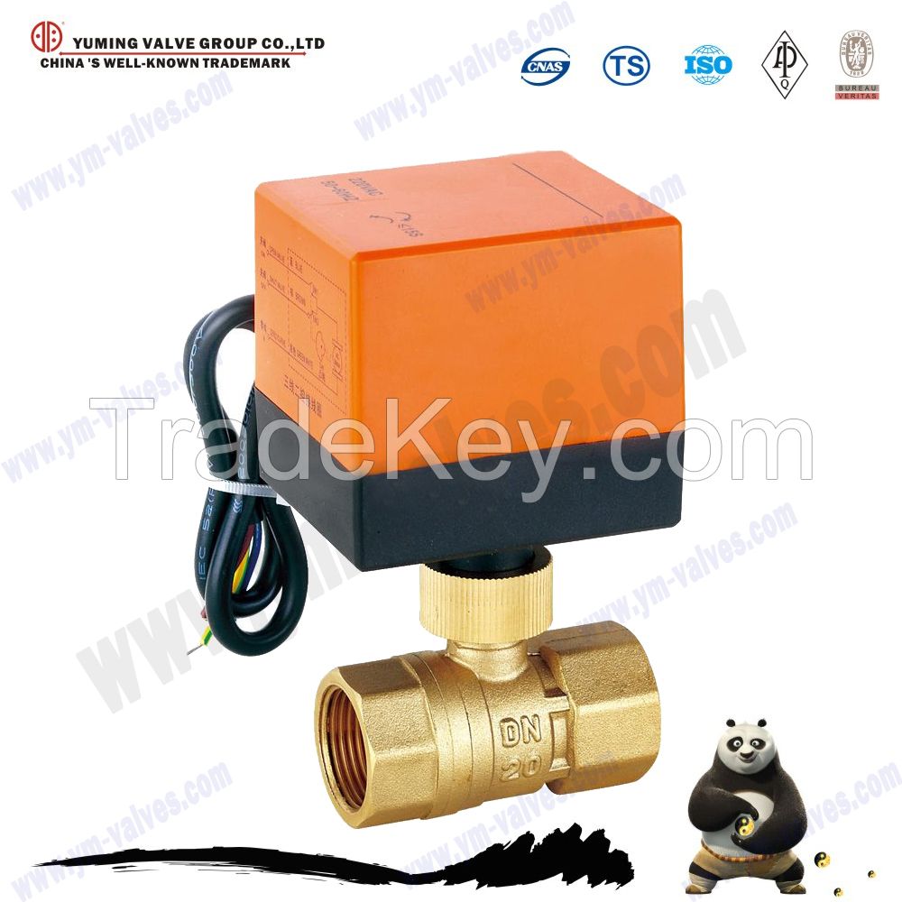 motorized brass ball valve and electric motor valve