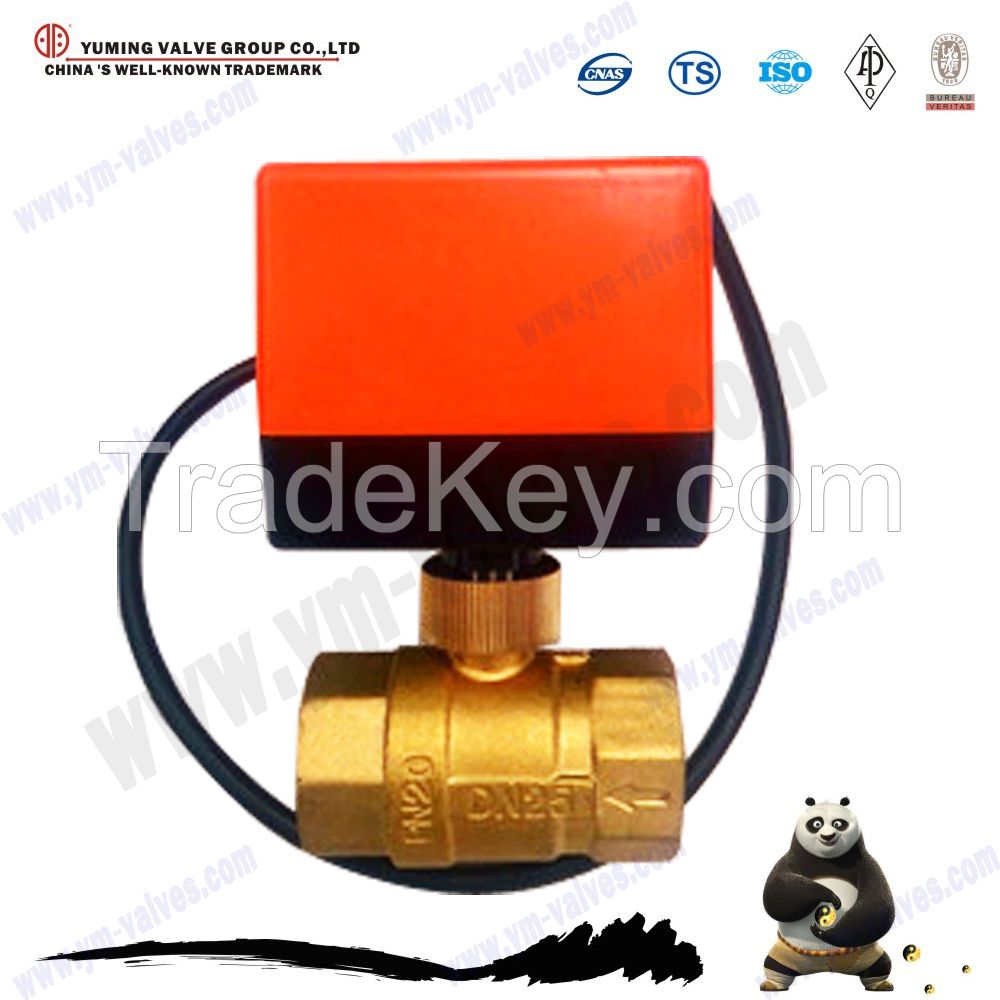 motorized brass ball valve and electric motor valve